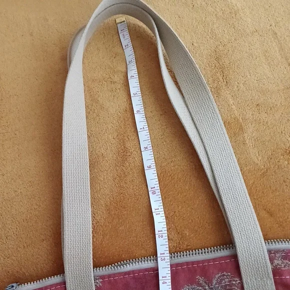 🔥🔥Bonnie Bag Upholstery palm trees vintage knitting needle point storage tote - Picture 15 of 16